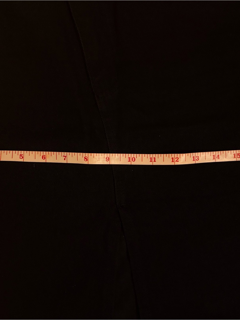 Black Demi Midi Pencil Skirt with Front Slit + Asymmetric Waist - Picture 6 of 9